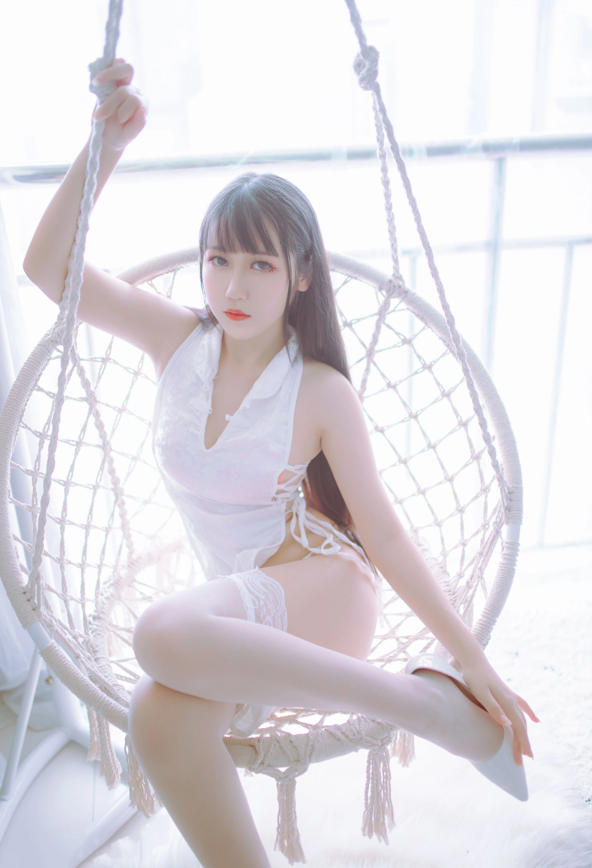 不呆猫 - NO.08 ×抖娘 黑白旗袍双子 2